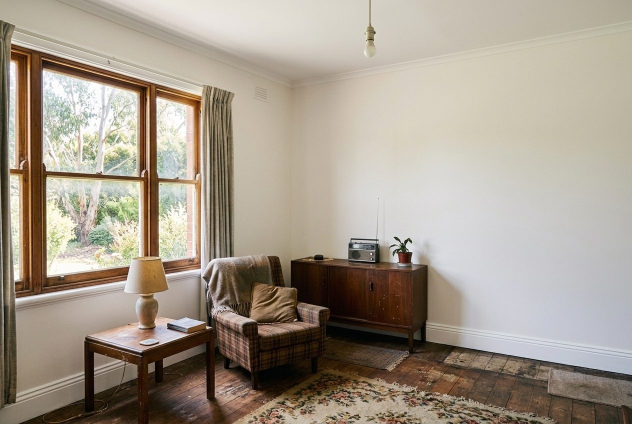 Interior repaint after painting (example image)